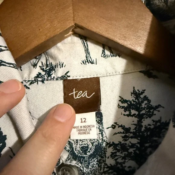 Tea Collection Forest Toile Button Shirt - Picture 6 of 7